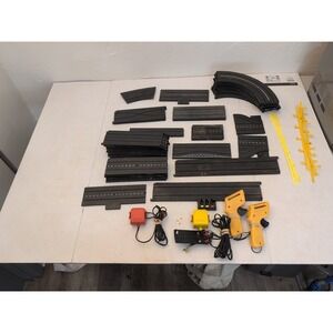 Large Vintage Aurora AFX Slot Car Track Lot With Controllers